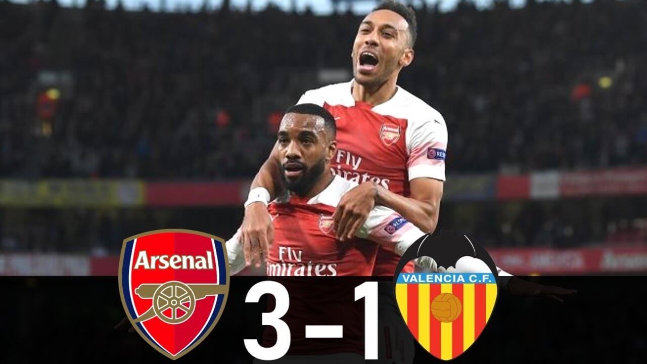 highlight Arsenal 3-1 Valencia