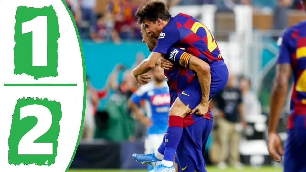 Napoli 1-2 Barcelona highlights