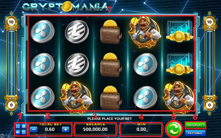 รูปแบบของการเดิมพัน CRYPTO MANIA สล็อตออนไลน์ ที่ง่ายกว่านี้ ไม่มีอีกแล้ว