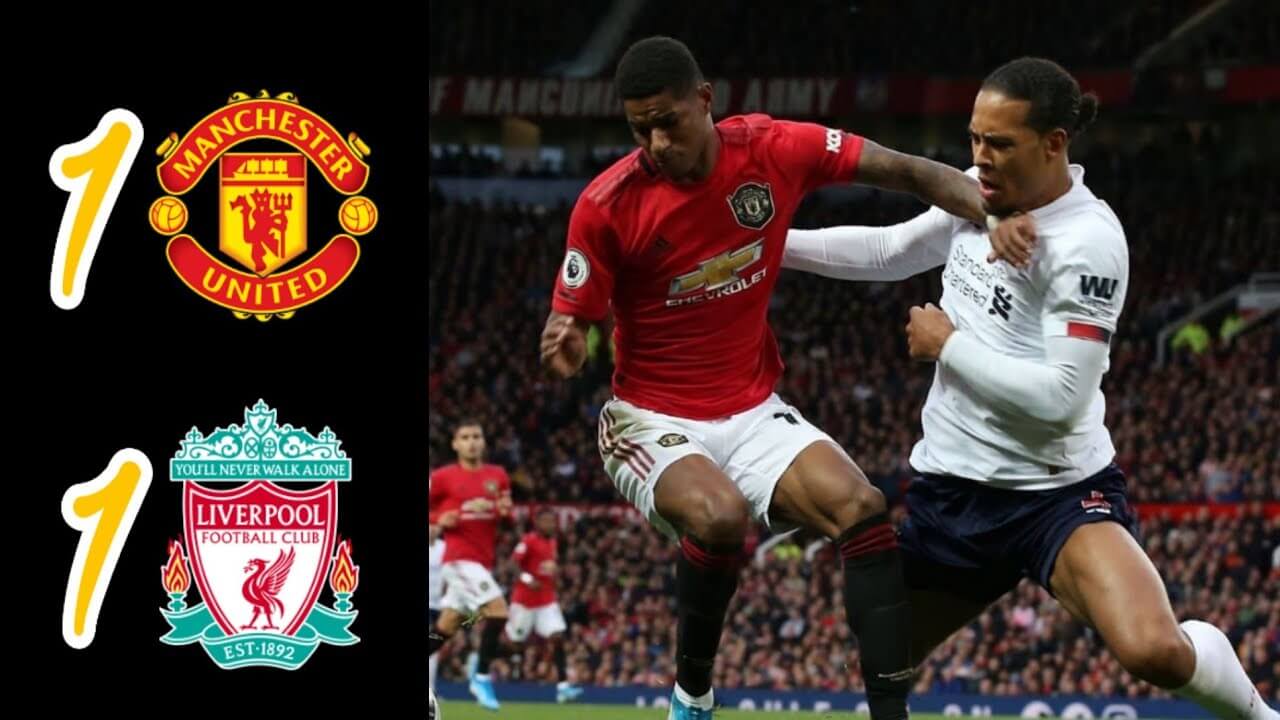 Manchester United 1-1 Liverpool highlights