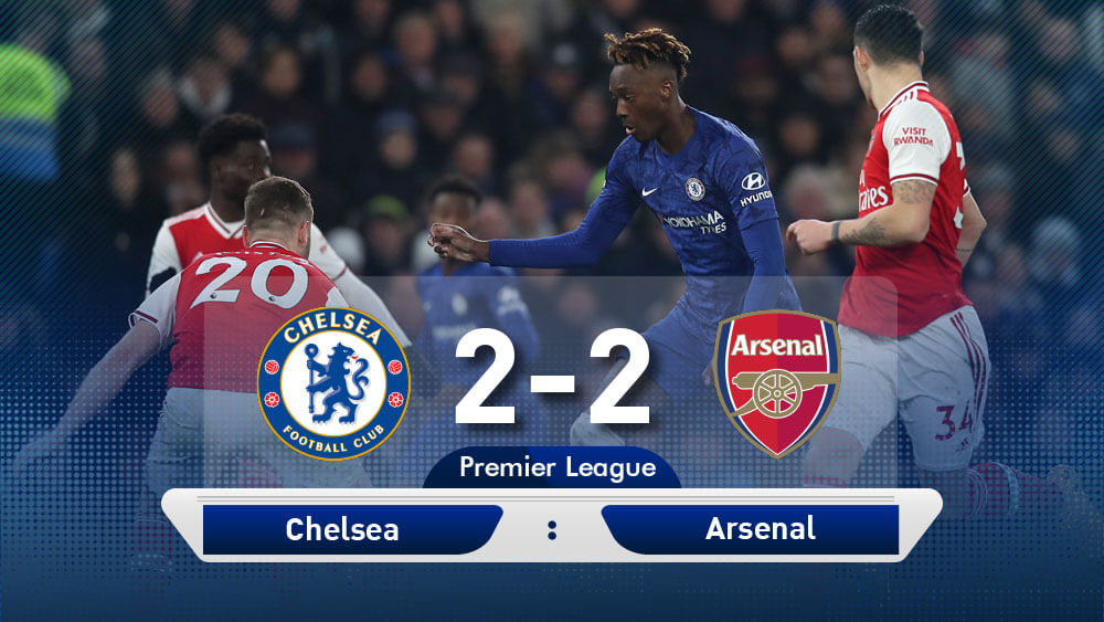 ดูบอลย้อยหลัง เชลซี 2-2 อาร์เซน่อล พรีเมียร์ลีกอังกฤษ