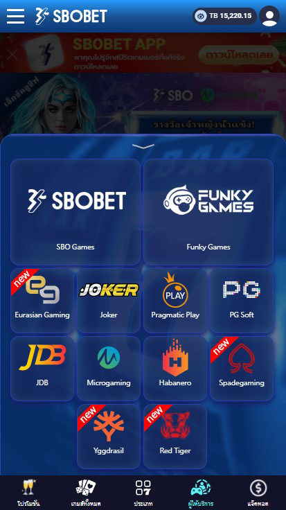ผู้ให้บริการสล็อตออนไลน์บนเว็บ SBOBET