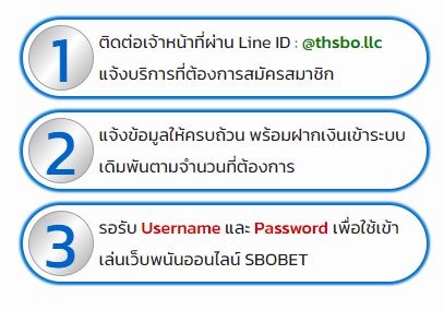 ขั้นตอนสมัครสมาชิก SBOBET