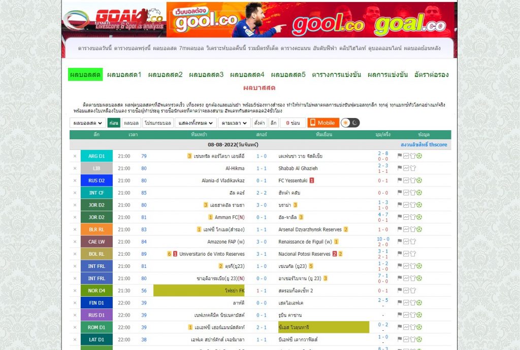 เว็บไซต์ : www.goal.co