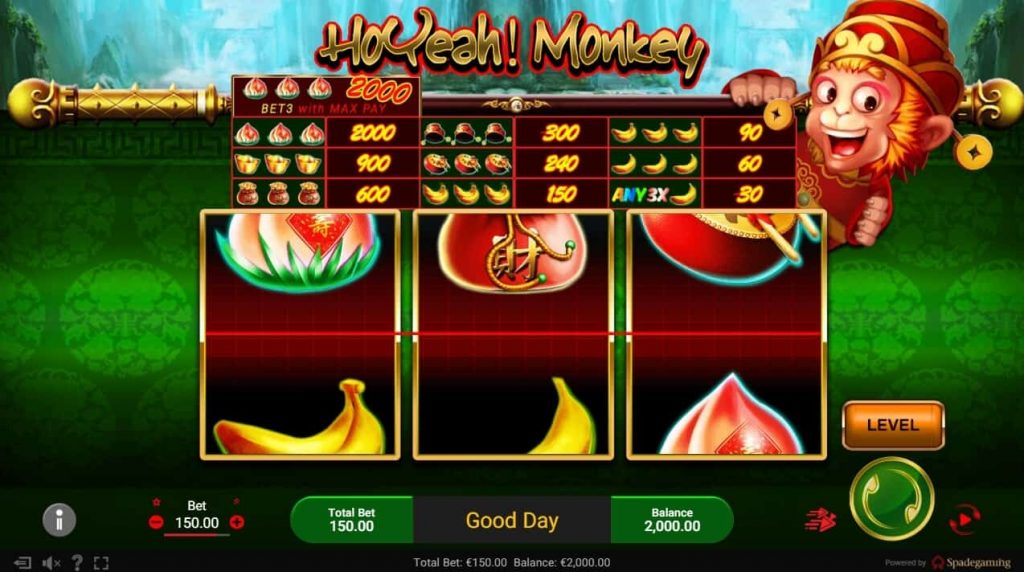 รีวิวสล็อต Ho Yeah Monkey ค่าย SPADEGAMING