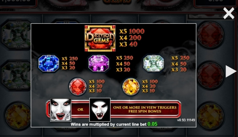 รีวิวสล็อต Demon Gems ค่าย PRAGMATIC PLAY